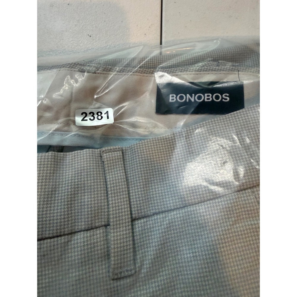 Bonobos Tuesday Slim Fit Chinos Mens 29x30 Grey Micro Houndstooth BWB00289S - Picture 10 of 10